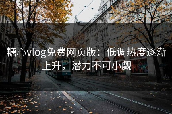 糖心vlog免费网页版：低调热度逐渐上升，潜力不可小觑