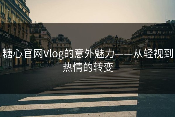糖心官网Vlog的意外魅力——从轻视到热情的转变