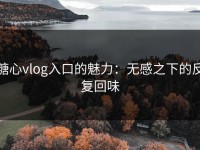 糖心vlog入口的魅力：无感之下的反复回味
