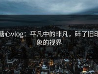 糖心vlog：平凡中的非凡，碎了旧印象的视界