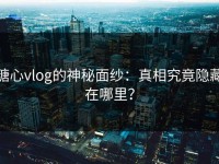 糖心vlog的神秘面纱：真相究竟隐藏在哪里？