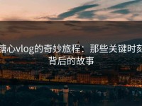 糖心vlog的奇妙旅程：那些关键时刻背后的故事