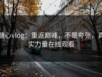 糖心vlog：重返巅峰，不是夸张，真实力量在线观看