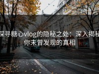 探寻糖心vlog的隐秘之处：深入揭秘你未曾发现的真相