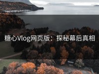 糖心Vlog网页版：探秘幕后真相