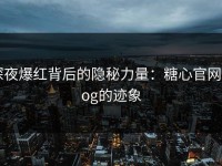 深夜爆红背后的隐秘力量：糖心官网vlog的迹象