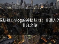 探秘糖心vlog的神秘魅力：普通人的非凡之旅