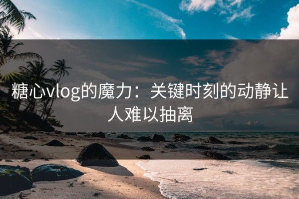 糖心vlog的魔力：关键时刻的动静让人难以抽离